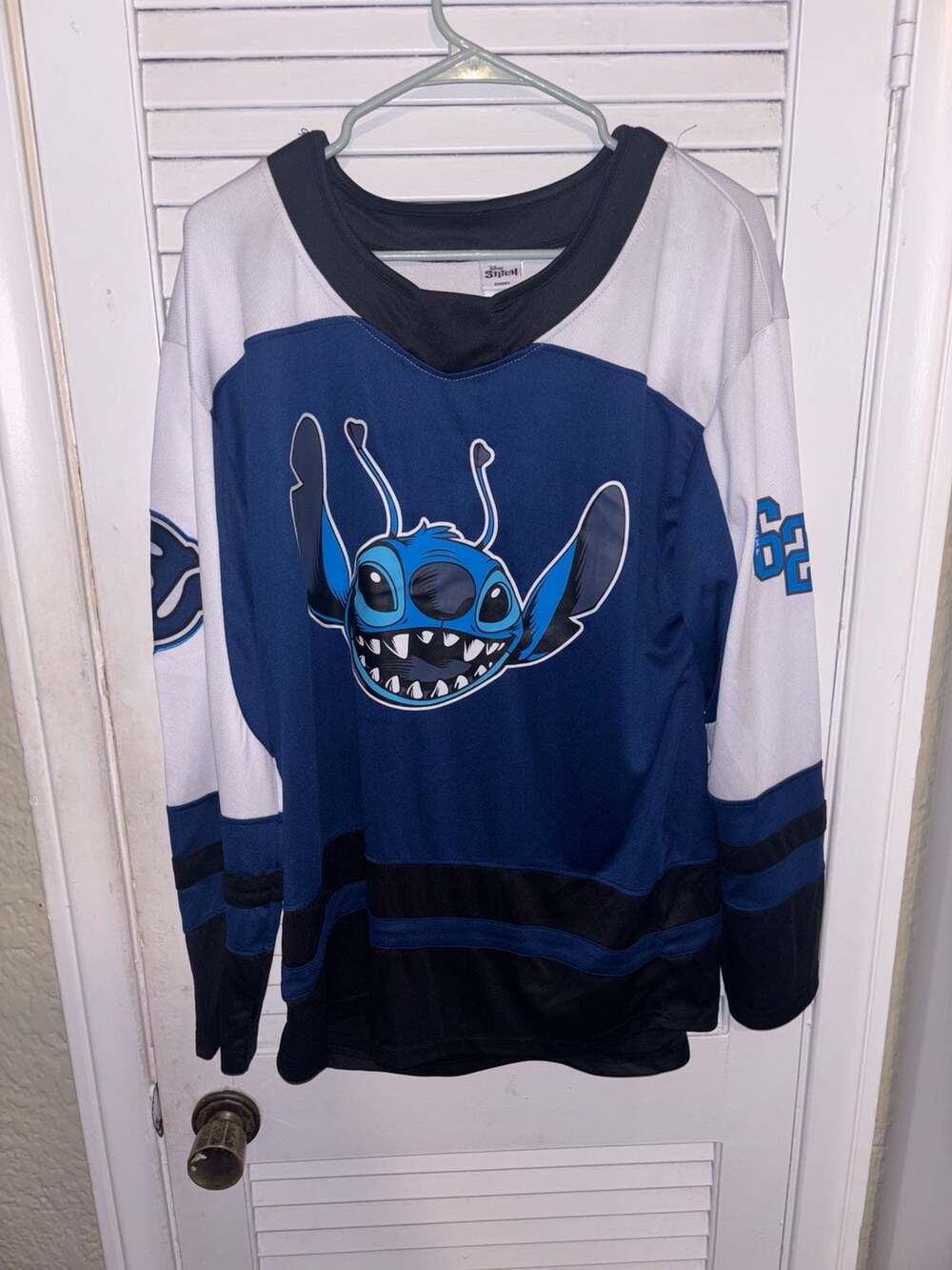 Disney Stitch Hockey Jersey Embroidered Back STITCH 02